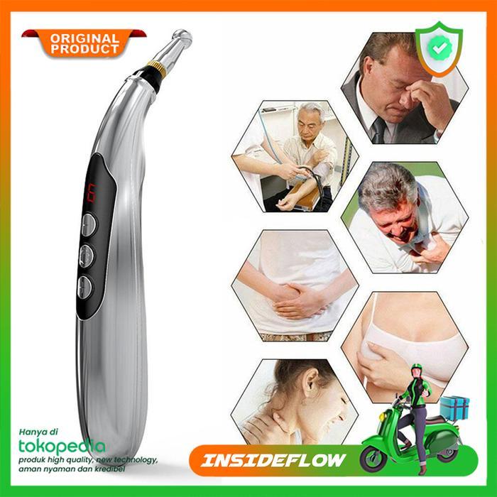 Alat Pijat Pena Terapi Akupuntur Magnet Elektrik Therapy Pen Massager