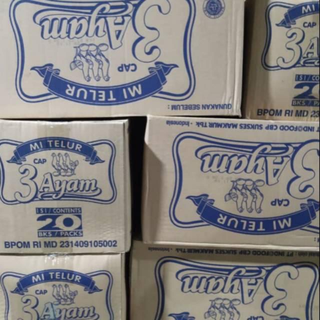 MIE TELUR CAP 3 AYAM /DUS (20 PCS)