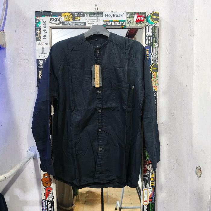 Kemeja koko kemko polos original brill eighty eight Hitam Pria