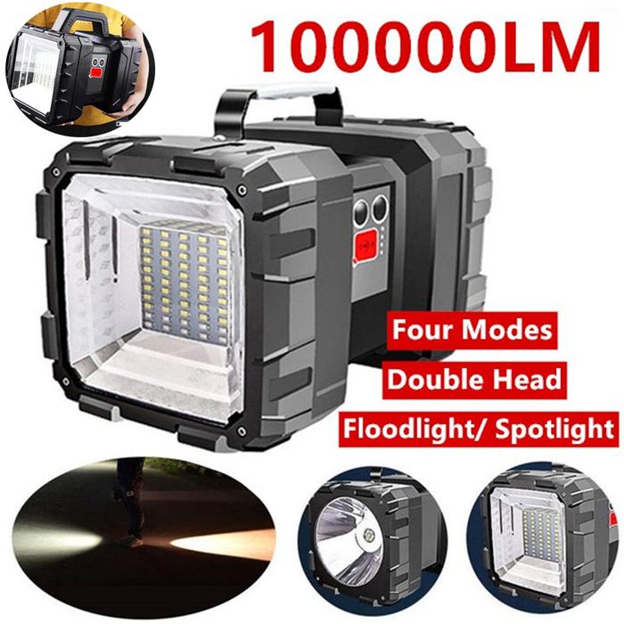ZK40 Lampu Sorot LED XHP100, Cahaya Sorot Kerja Kepala Ganda Dapat