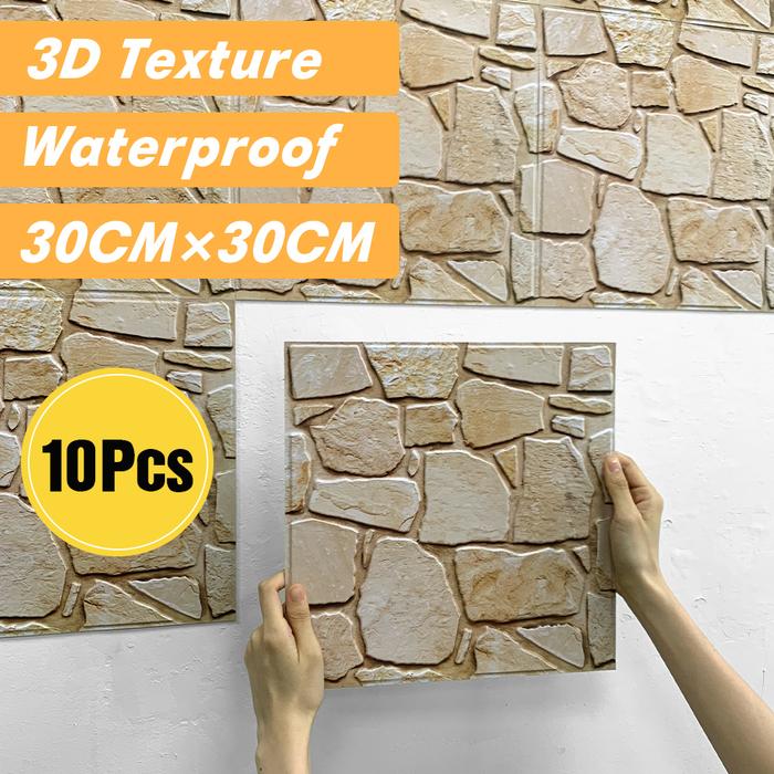 10pcs 3D Peel and Stick Tile Self Adhesive Kitchen Backsplash Tile