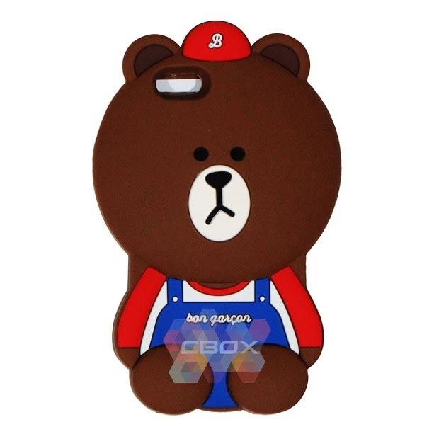 Case Silicone 3D Iphone 6 6G 6s Ukuran 4.7 inch/ Iphone 6 Plus iPhone 6+ Bear