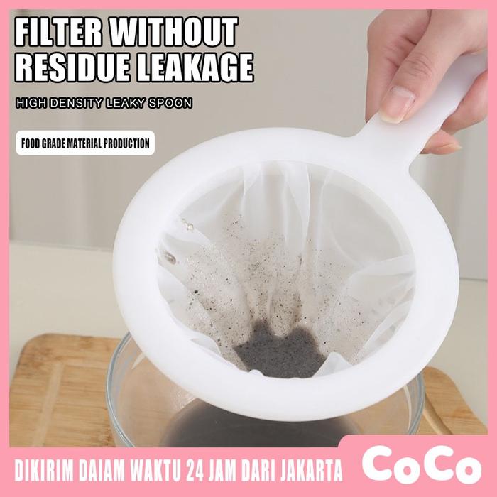 Filter Saringan Mesh Kain Nylon100/200/400 Mesh Kopi Susu Kacang Kedelai Pudding Teh Jus Nylon Strai