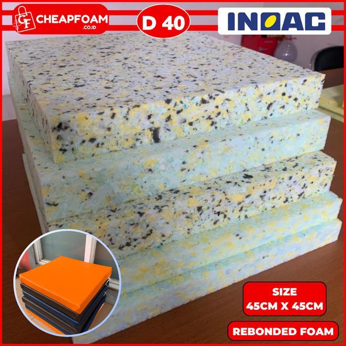 Busa Rebonded 45cm x 45cm Busa Alas Duduk Lesehan Rebonded Foam High Density - 3CM