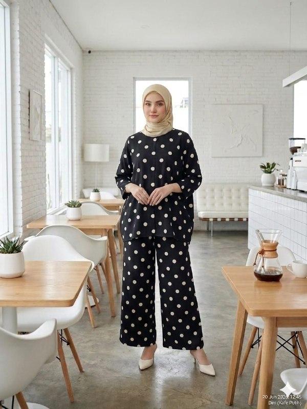 Set Polka One Set Rayon Motif Polka Busui Jumbo