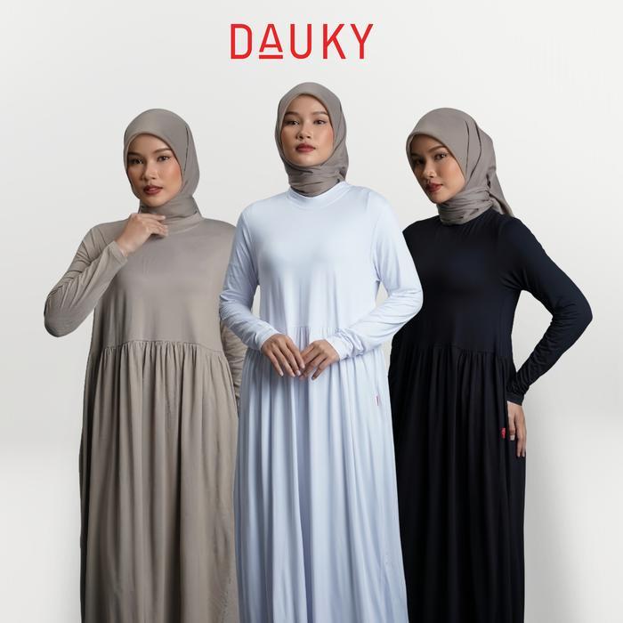 [Dauky] Gamis Basic Inner Panjang Wanita Muslim Dewasa Remaja Inner Dress Laudya