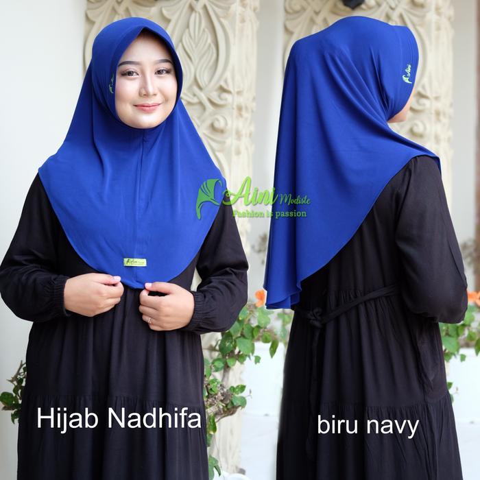 Hijab nadhifa, hijab jersey aini modiste Nyaman Panjang Muslim