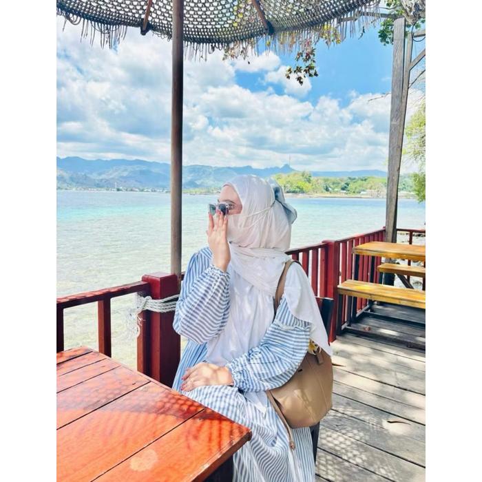 YUMNA DRESS SMOKE / DRESS PANTAI/ GAMIS DEWASA / DRESS TERLARIS / GAMIS PANTAI SMOKE (AT TISYA BUTIK
