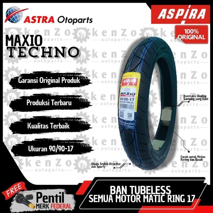 ready Ban Belakang Tubeless Motor Honda Karisma Supra X Supra Fit Revo Fi Absolute Blade Kirana Aspi