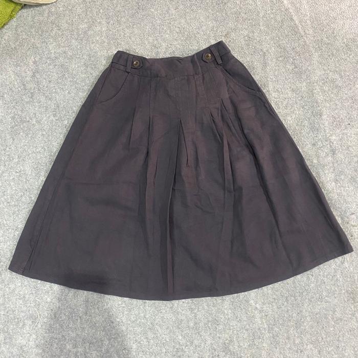 Rok Panjang Wanita Rok Wanita Korean Abu Rok Abu Abu/ Rok Wanita 8243