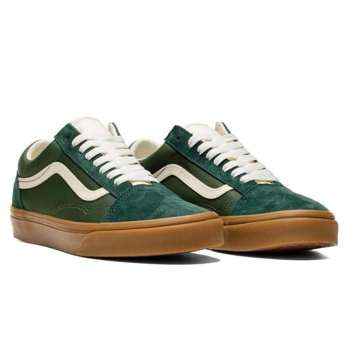 Vans Old Skool Sporty Shoe - Green/Gum