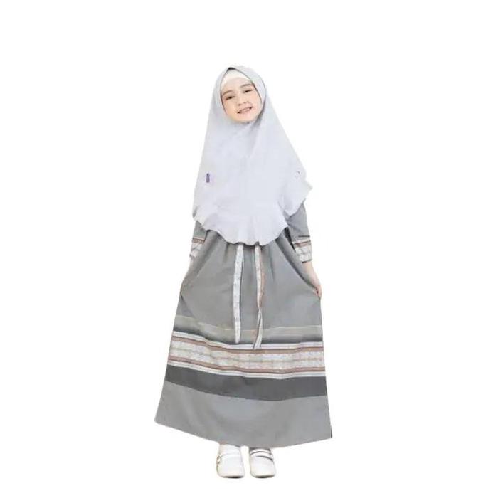 GAMIS MUSLIM ANAK RAUNA RGAF 02 WARNA ABU