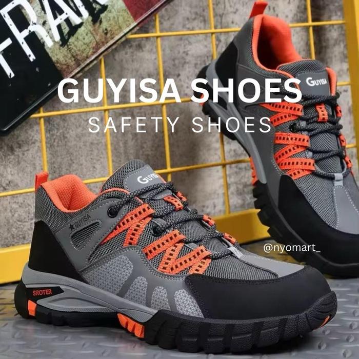 GUYISA Safety Shoes Original Unisex Sepatu Kerja Safety Mandor Pabrik