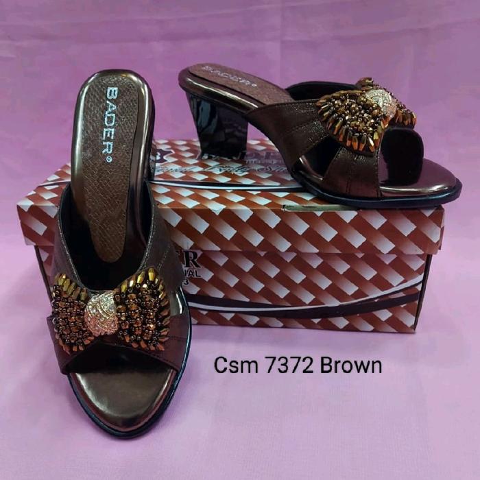 Bader Sepatu Wanita Csm 7372 Brown Cocok untuk Telapak Kaki Lebar Nyaman Dipakai
