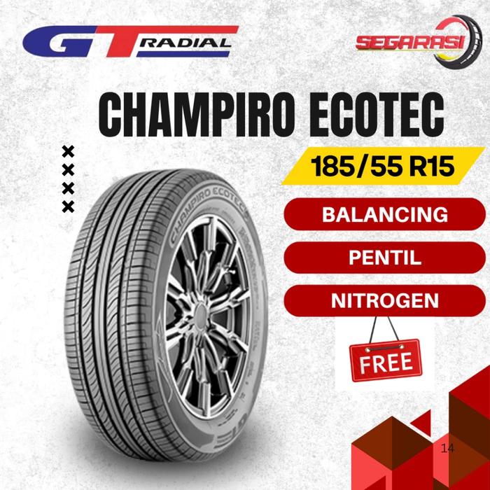 GT Radial Champiro Ecotec 185/55 R15 Ban Mobil GT Radial Ring 15