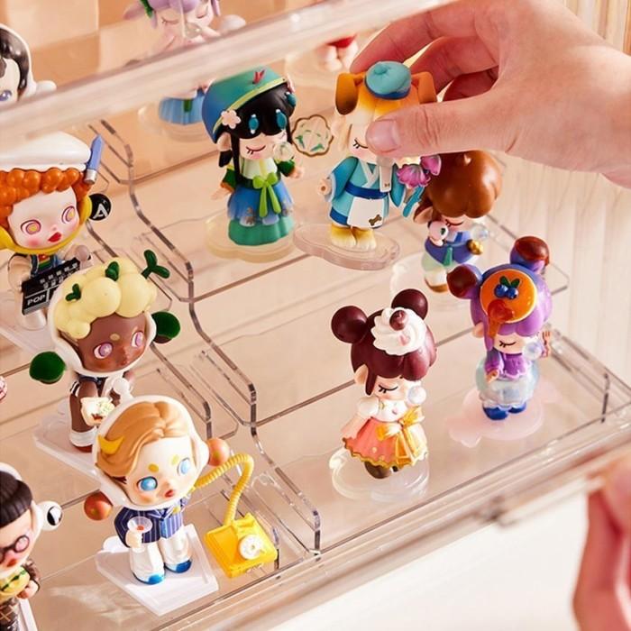 Rak Susun Akrilik Display Action Figure Kosmetik Stand Rack Acrylic
