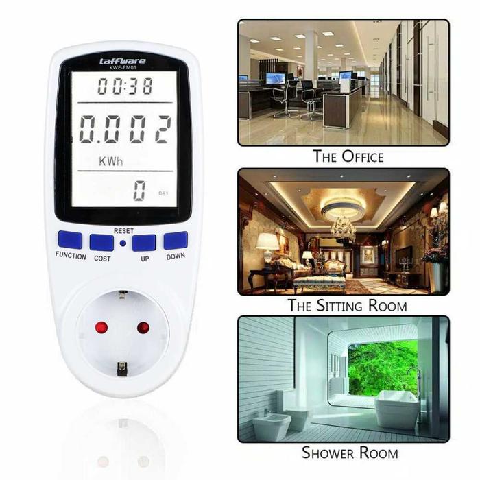 Stop Kontak Pengukur Listrik Kwh digital Power Meter Volt Ampere Watt