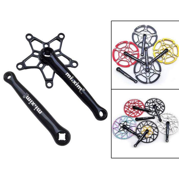 Sturdy Bike Crank Set Universal Mountain Crank Arms 170mm