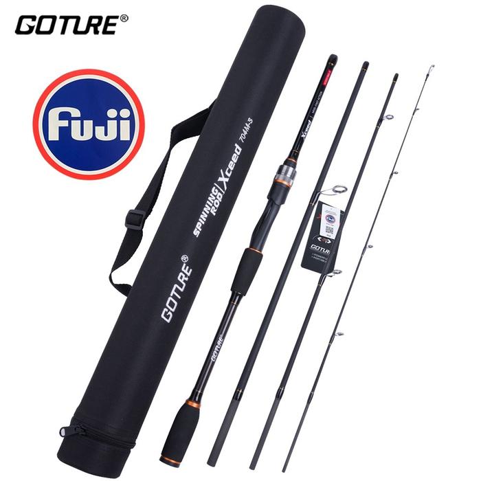 Goture Xceed 4 Section Spinning Casting FUJI Fishing Rod 6Ft-10Ft