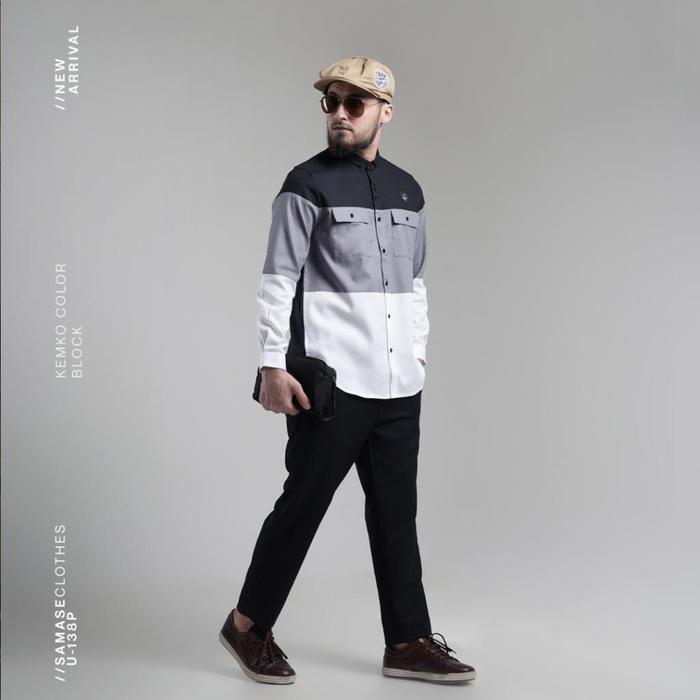 Terlaris SAMASE U138P KEMKO Color Block LS Best seller