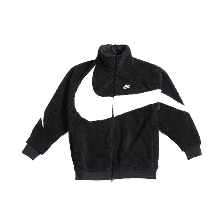 Nike Big Swoosh Reversible Boa Jacket Black White (Asia Sizing) (PRE ORDER)