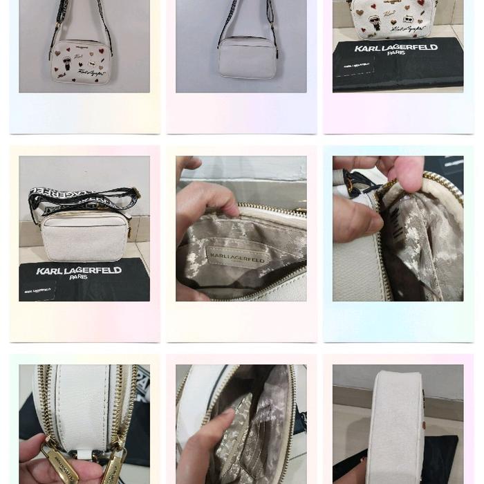 Karl Lagerfeld Paris Maybelle Crossbody Tas Selempang Preloved dengan Desain Elegan dan Praktis Slin