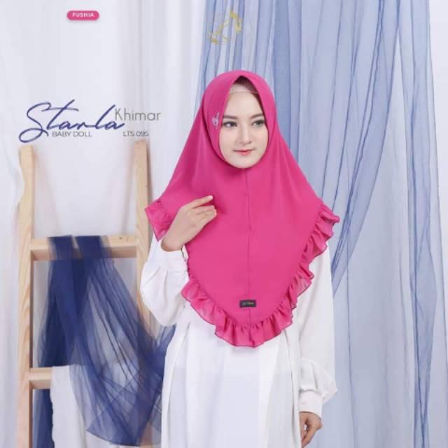 Baru  La Tisza Hijab Starla Khimar Kerudung Latisza LTS 093 Baby Doll Premium