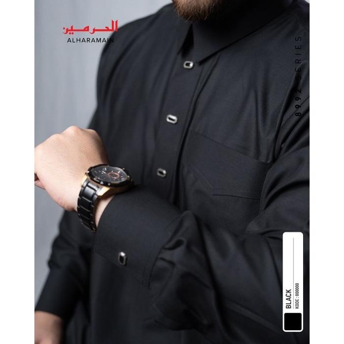MOTIF AL Haramain Jubah / Gamis Pria Dewasa Premium Manset Polykatun