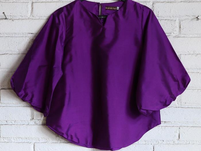 Baju batik wanita, blouse tunik lengan balon wanita, Roemah Batik Praska -size M