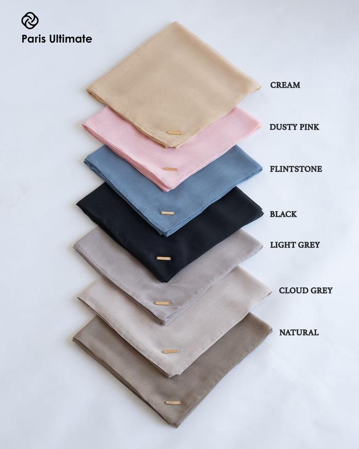 Hijab Deenay Segi Empat Polos Paris Ultimate New