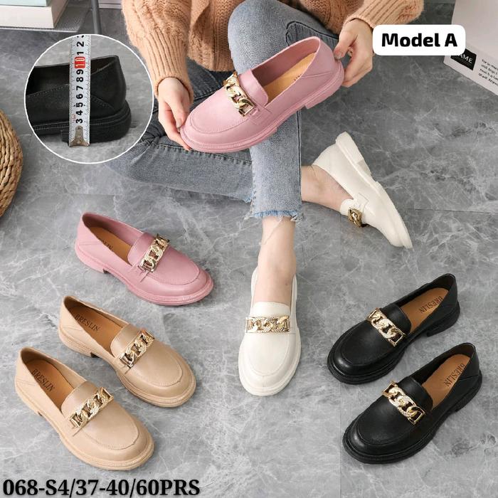BRESLIN Docmart Cewek Kekinian Korean Style Bahan Karet Jelly Anti Air Shoes Wanita Kerja