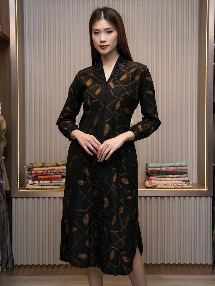 Dress Bali Tenun Endek Sasmita