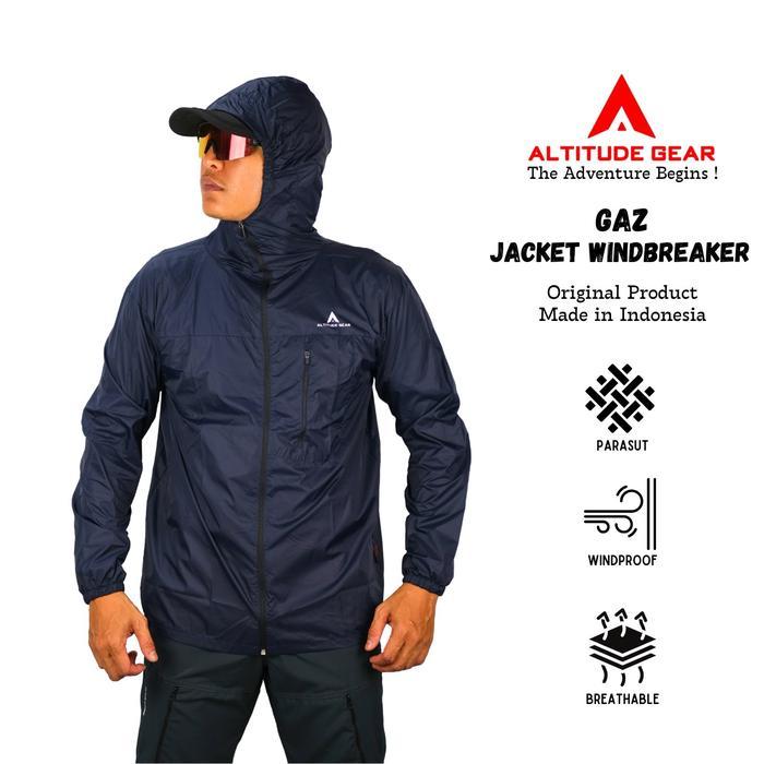 Eiger - Jaket Olahraga Sepeda Lari Running Windbreaker - Jaket Running Parasut Altitude gear Pria w