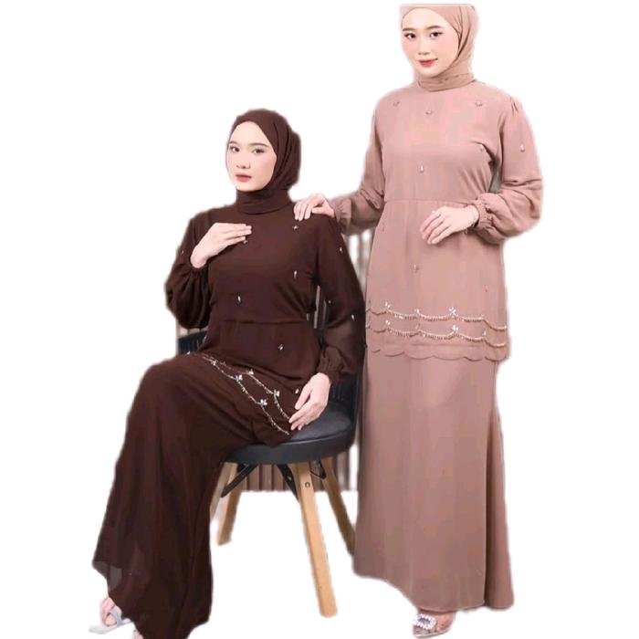 Famys Gamis Melayu Alesha Dress Payet