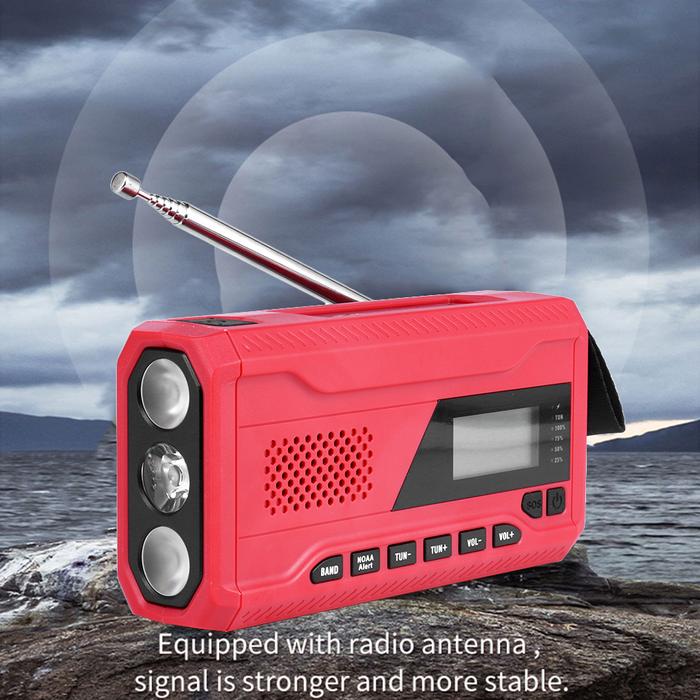 Multifunctional Emergency Radio USB Charging Plastic Portable