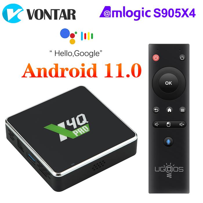 Ugoos X4Q Pro TV BOX Android 11 Smart TV Box S905X4 DDR4 4GB 32GB