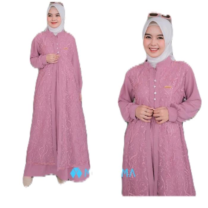 baju gamis amitha set/claudia set