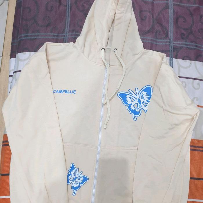 jaket hoodie no brand bekas