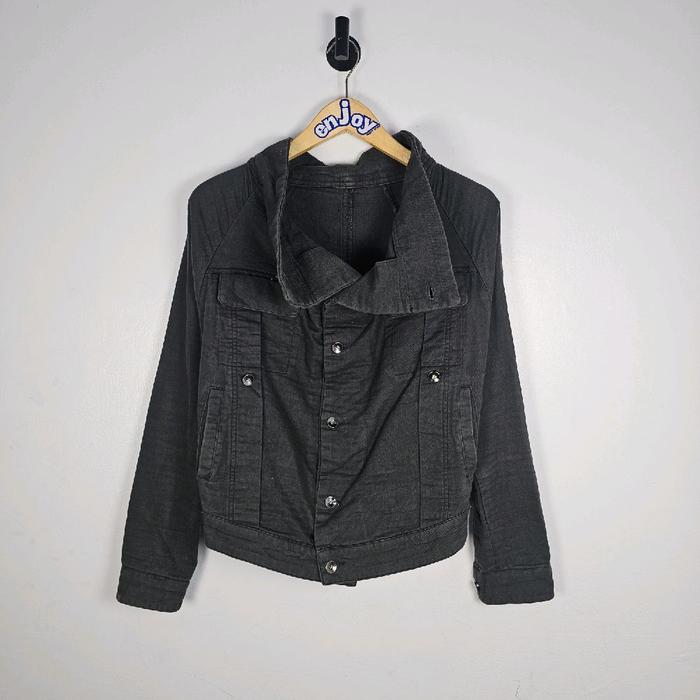 codes combine jacket casual jeans motor biker