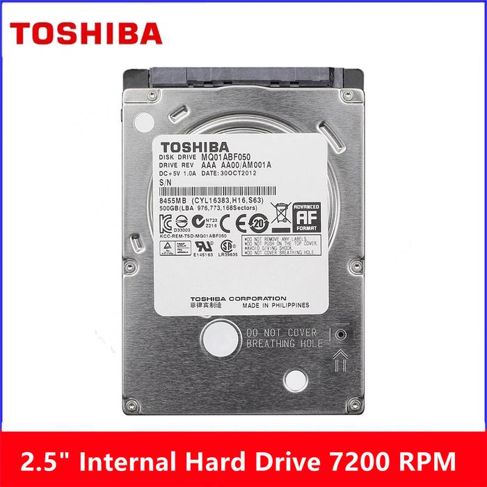 Toshiba 2.5"  HDD 2TB 1TB 500GB 320GB Internal Hard Drive SATA 7200
