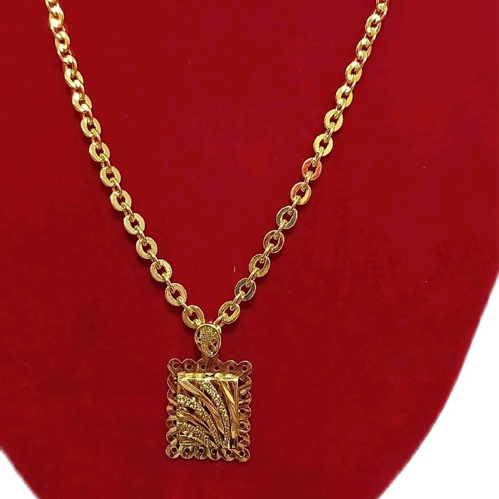 Kalung Medan London Super Cantik Super Awet Ukuran 50 cm Warna Mas 24 Kwalitas 2 Tahunan