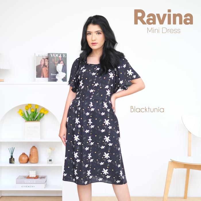 BY.ARSY Ravina Mini Dress / Motif / Busui Dress / Daster / Rayon