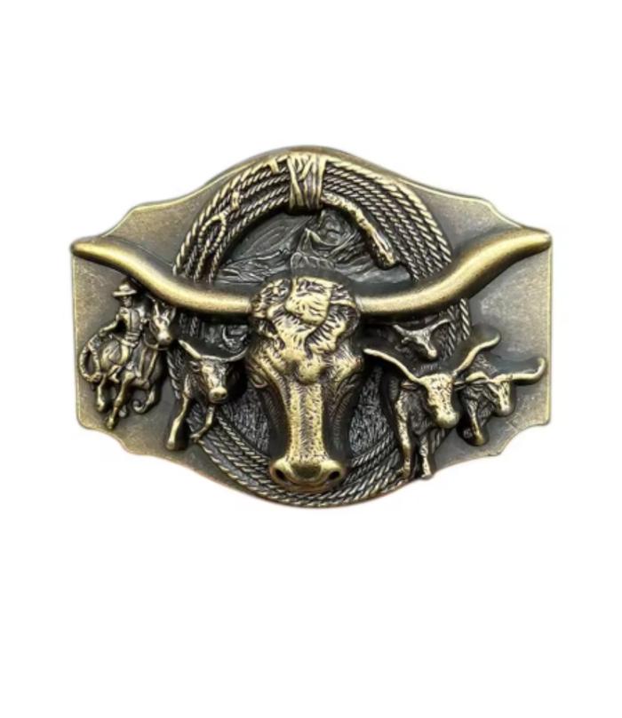 IKAT PINGGANG KEPALA GESPER BUCKLE SABUK MODEL MOTIF COWBOY