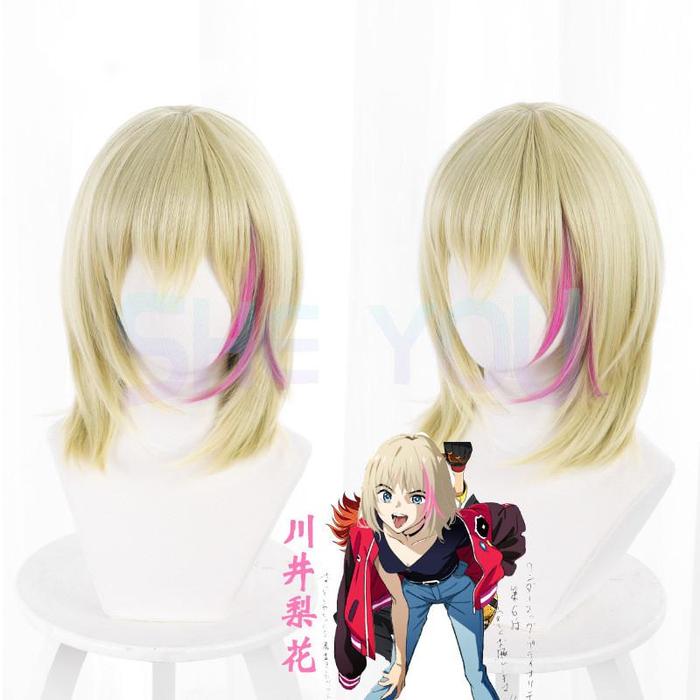Anime WONDER EGG PRIORITY Kawai Rika Cosplay Wig 40cm Long
