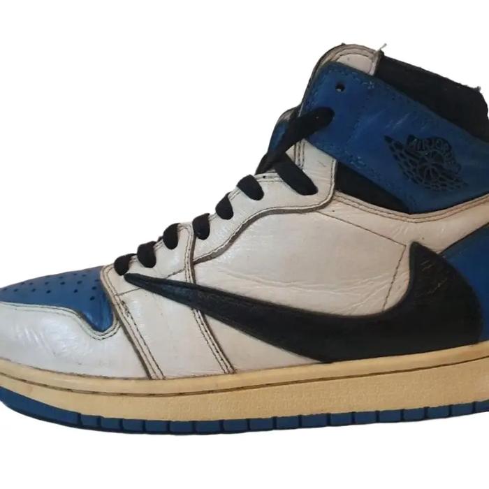 CLEARENCE SALE Air Jordan 1 High OG Travis Scott Fragment Tag Sample