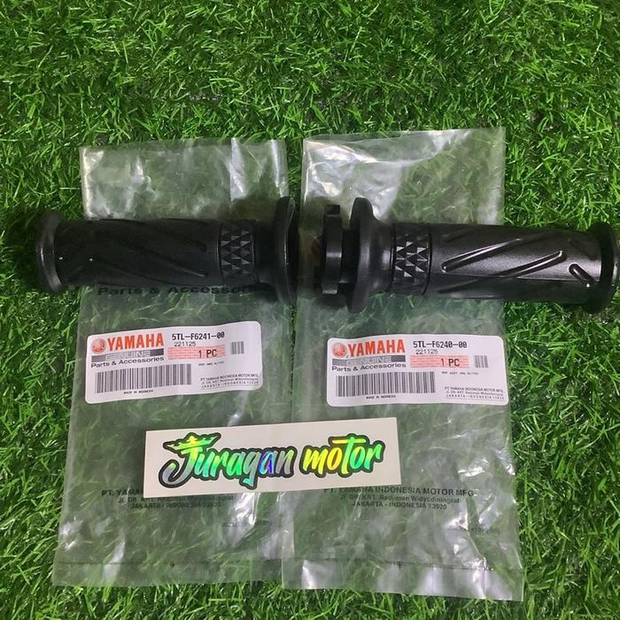 5TL-F6240-00 5TL-F6241-00 handfat handgrip kanan kiri sepasang mio sporty, mio smile, mio soul origi