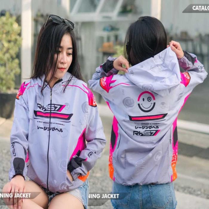 Jaket Racing Hell Rh57 Jaket Running Smiley Best Seller Untuk Pria Wanita