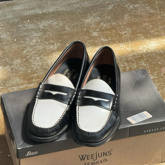Loafers G.H. Bass Weejuns Larson Black White US 7