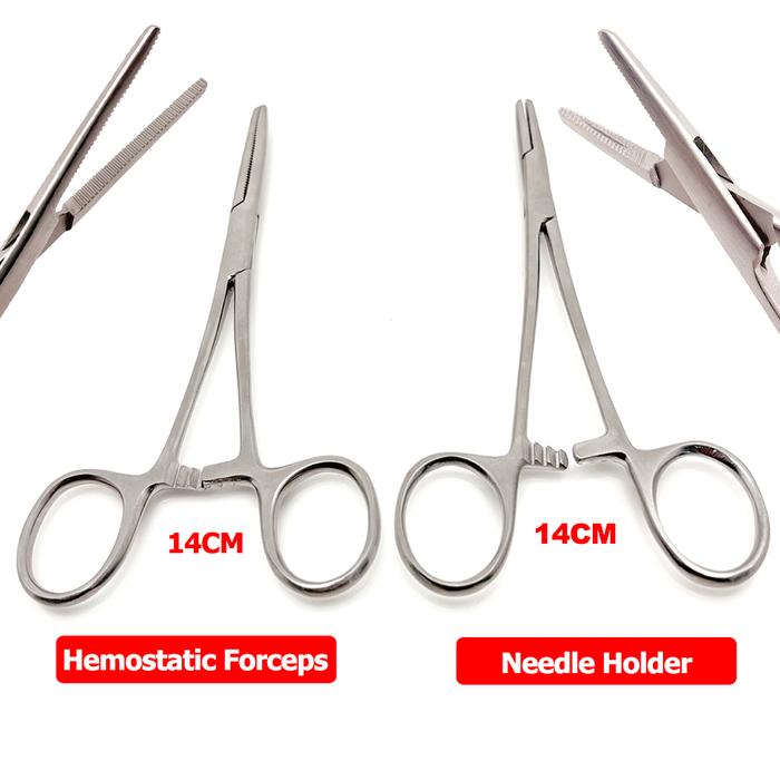 1PCS Dental Needle Holder Pinset Hemostat Gigi Hemostatic Clamp Forceps Surgical Pean Artery Forceps