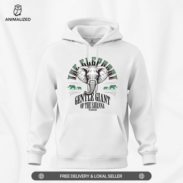 Animalized Sweater Hoodie Gajah The Elephant Gentle Giant Of Savana